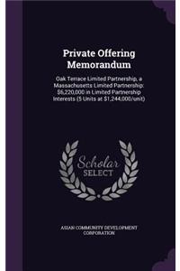 Private Offering Memorandum