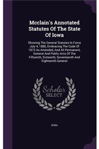 McClain's Annotated Statutes of the State of Iowa