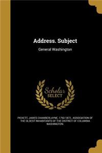 Address. Subject