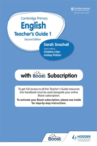 Cambridge Primary English Teacher's Guide Stage 1 with Boost Subscription
