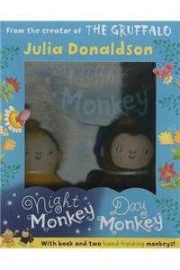 Night Monkey Day Monkey Books & Plush Set