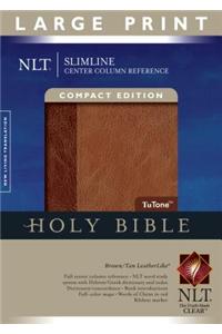 Slimline Center Column Reference Bible-NLT-Large Print Compact