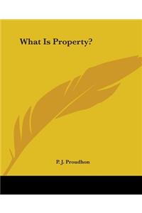 What Is Property?