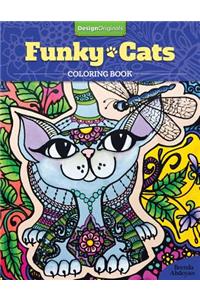 Funky Cats Coloring Book