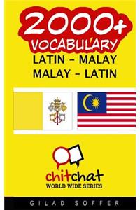 2000+ Latin - Malay Malay - Latin Vocabulary