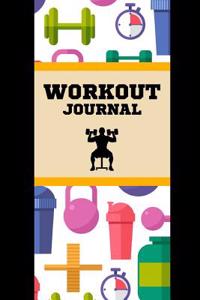 Workout Journal: Your Personal Daily Workout Tracking: Fitness Pattern Cover: 6x9 with 104 Pages: Fitness Journal and Diary Workout Log