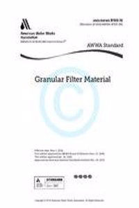 Awwa B100-16 Granular Filter Material