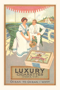 Vintage Journal Couple in Cigarette Advertisment