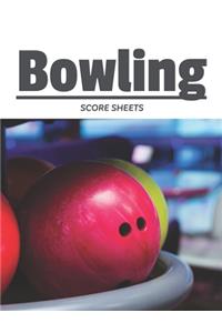 Bowling Score Sheets