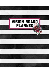 Vision Board Planner: Goal Setting, Visualization, Monthly Or Year Journal Book