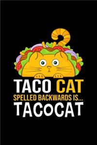 Taco Cat Spelled Backwards Is Tacocat Funny Gift