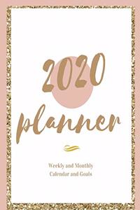 2020 Planner Weekly and Monthly Calendar and Goals