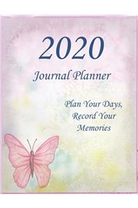 2020 Journal Planner Plan Your Days, Record Your Memories