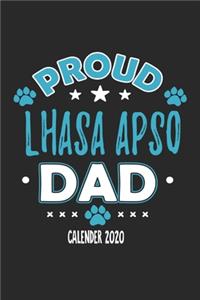 Proud Lhasa Apso Dad Calendar 2020