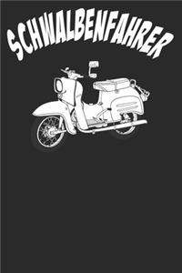 Simson Schwalbe Schwalbenfahrer Notizbuch Tagebuch A5 Notebook