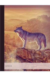Wolf Mountain Composition Notebook, Wide Ruled