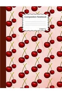 Cherry Composition Notebook