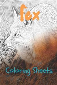 Fox Coloring Sheets