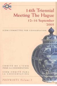 International Council of Museums Committee for Conservation: 14th Triennial Meeting, the Hague, September 2005