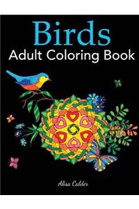 Birds Adult Coloring Book