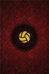 Monogram Volleyball Notebook