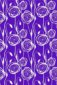 Bullet Journal Notebook Scribbly Flowers Pattern 6