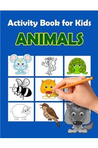 Activity Book For Kids Animals