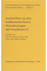 Sanskrit-Texte Aus Dem Buddhistischen Kanon