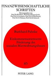 Einkommensorientierte Foerderung Des Sozialen Mietwohnungsbaues