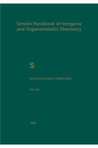 S Sulfur-Nitrogen Compounds