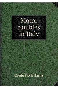 Motor Rambles in Italy