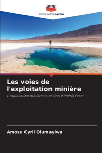 Les voies de l'exploitation minière