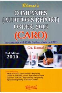 Companies (Auditor's Report) Order, 2015 (CARO)