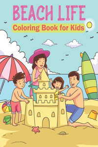 Beach Life Coloring Book for Kids 03