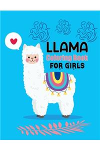 llama coloring books for girls