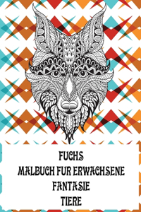 Malbuch für Erwachsene - Tiere - Fantasie - Fuchs