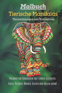 Tierische Mandalas Malbuch