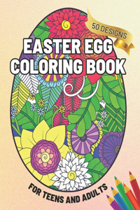 Floral Easter Egg Coloring Book