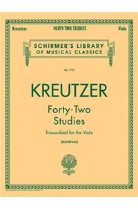 42 Studies Transcribed for the Viola