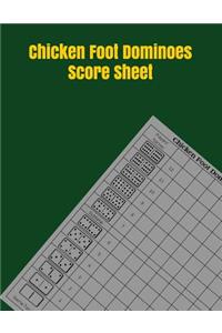 Chicken Foot Dominoes Score Sheet