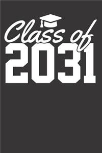 2031 Graduation Toga Cap Notebook Journal