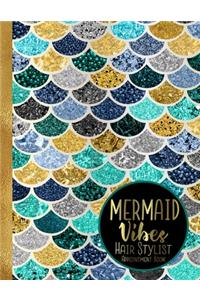 Mermaid Vibes Hair Stylist Appointment Book