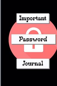 Important Password Journal