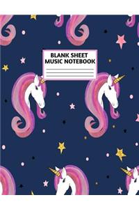 Blank Sheet Music Notebook