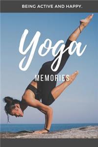 Yoga Memories: 120 pages lined Notebook, Journal or Photobook for your memories with your passion and hobby Yoga.