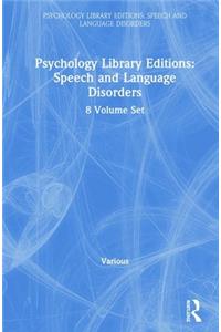Psychology Library Editions: Speech and Language Disorders