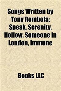 Songs Written by Tony Rombola