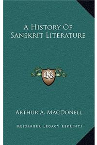 History Of Sanskrit Literature