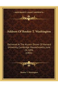 Address of Booker T. Washington