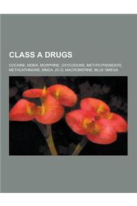 Class a Drugs: Cocaine, Mdma, Morphine, Oxycodone, Methylphenidate, Methcathinone, Mmda, 2c-D, Macromerine, Blue Omega